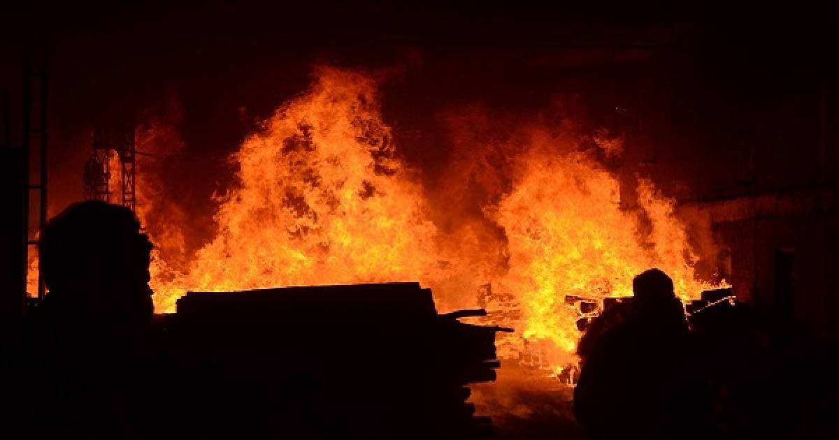 Fire at furniture factory in west Delhi